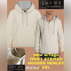 🌏NWT JACHS 2XL WEIGHTED FLEECE PULLOVER HOODIE